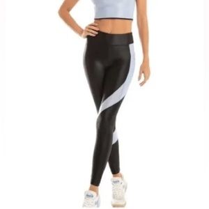 KORAL Pista Infinity High Rise Legging Black light blue Size S **Great shape